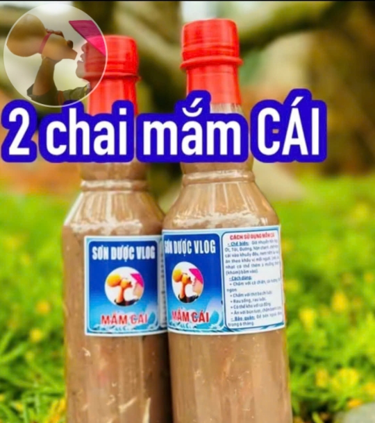 2 Chai Mắm Cái Đặc Sản Bình Định Sơn Dược Chai 1L